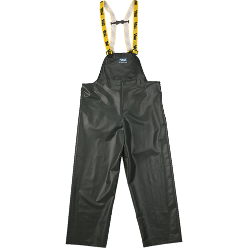 Journeyman Chemical Resistant Rain Bib Pants, 2X-Large, Green, Polyester/PVC Les Fournitures Industrielles Méga
