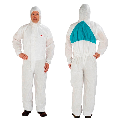 Combinaison protectrice, 2T-Grand, Blanc, Polypropyl&egrave;ne/SMS Les Fournitures Industrielles Méga