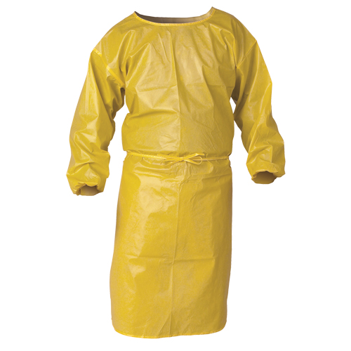 KleenGuard A70 Chemical Spray Protection Smock, Polypropylene, Yellow, 34" W x 44" L Les Fournitures Industrielles Méga