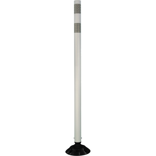D&eacute;lin&eacute;ateur r&eacute;sistant aux impacts, 48" h, Blanc Les Fournitures Industrielles Méga