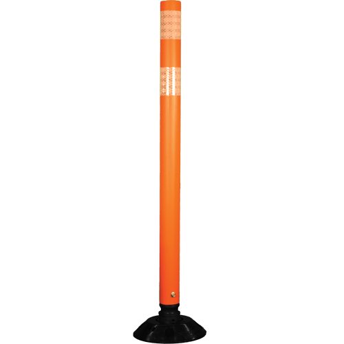 Impact Resistant Delineator, 48" H, Orange Les Fournitures Industrielles Méga