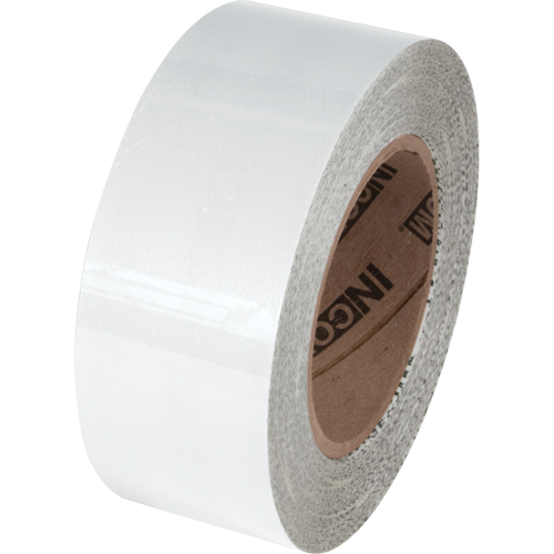 Tuff Mark&reg; Floor Marking Tape, 4" x 100', Polyester, White Les Fournitures Industrielles Méga