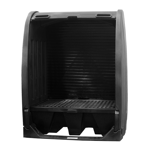 Spill Containment Sheds Without Drain, 61" L x 37.25" W x 72.75" H, 1000 lbs. Load Capacity Les Fournitures Industrielles Méga