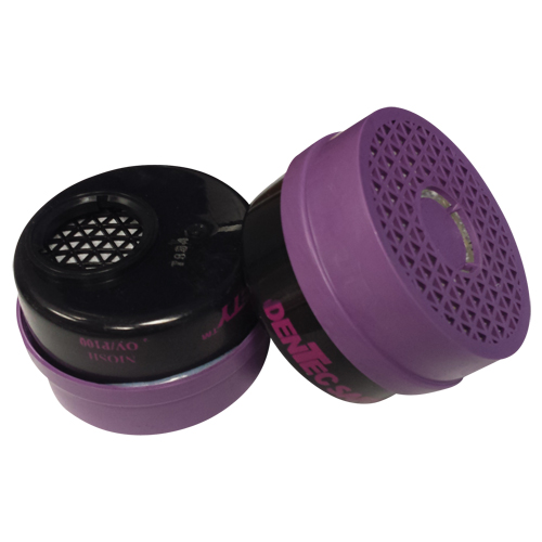 Cartouche pour respirateur, Combinaison cartouche et filtre contre les particules pour gaz/vapeurs, Vapeur organique/Filtre P100 Les Fournitures Industrielles Méga