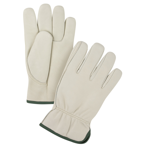 Gants de conducteur de premi&egrave;re qualit&eacute;, Moyen, Paume en Cuir fleur de vache Les Fournitures Industrielles Méga