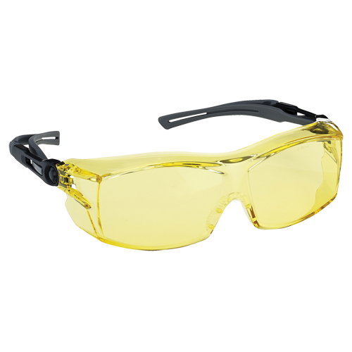 Dynamic OTG Extra Series Safety Glasses, Amber Lens, Anti-Fog/Anti-Scratch, ANSI Z87+/Meets/Exceeds CSA Z94.3 Les Fournitures Industrielles Méga