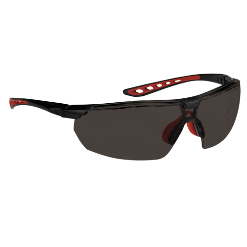 Lunettes de s&eacute;curit&eacute; s&eacute;rie Falcon Dynamic, Lentille Fum&eacute;e, Antibu&eacute;e, ANSI Z87+/R&eacute;pond ou surpasse la norme CSA Z94.3 Les Fournitures Industrielles Méga