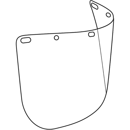 Visi&egrave;re d&eacute;coup&eacute;e &agrave; l'emporte-pi&egrave;ce Dynamic, Polycarbonate, Teinte Transparent Les Fournitures Industrielles Méga