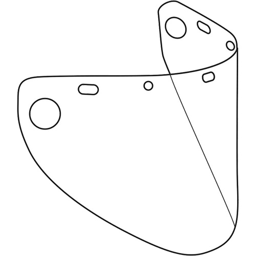 &eacute;cran facial form&eacute; Dynamic, Copolyester/PETG, Teinte Transparent Les Fournitures Industrielles Méga