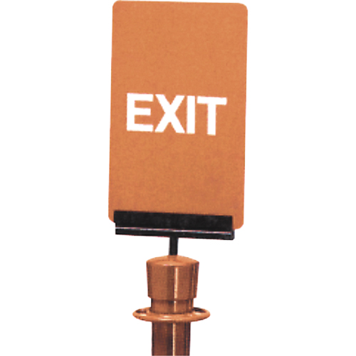 "Exit" Crowd Control Sign, 11" x 7", Plastic, English Les Fournitures Industrielles Méga