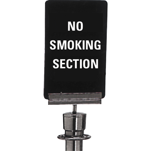 Enseigne de contr&ocirc;le des foules  No Smoking , 11" x 7", Plastique, Anglais Les Fournitures Industrielles Méga