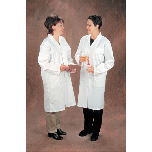 Sarraus de laboratoire, Poly-coton, Petit, Blanc Les Fournitures Industrielles Méga
