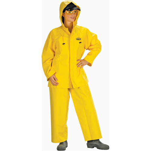 Hurricane Flame Retardant/Oil Resistant Rain Suits - Rainsuits, 4X-Large, Yellow Les Fournitures Industrielles Méga
