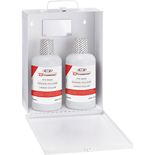 Douche oculaire avec solution isotonique Dynamic, Double Les Fournitures Industrielles Méga