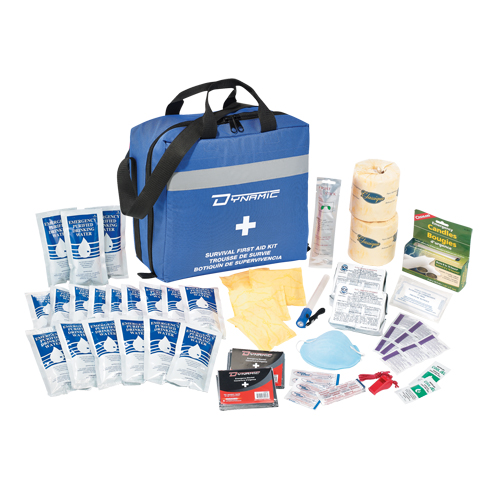 Trousse de premiers soins pour pr&eacute;paration aux situations d'urgence Dynamic, Dispositif m&eacute;dical Classe 1, Sac en nylon Les Fournitures Industrielles Méga