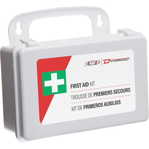Trousse de premiers soins utilitaire Dynamic, Dispositif m&eacute;dical Classe 1, Boîte en plastique Les Fournitures Industrielles Méga