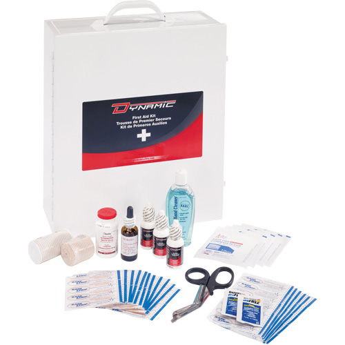 Dynamic General-Purpose Industrial First Aid Kit, Class 1 Medical Device, Metal B Les Fournitures Industrielles Méga
