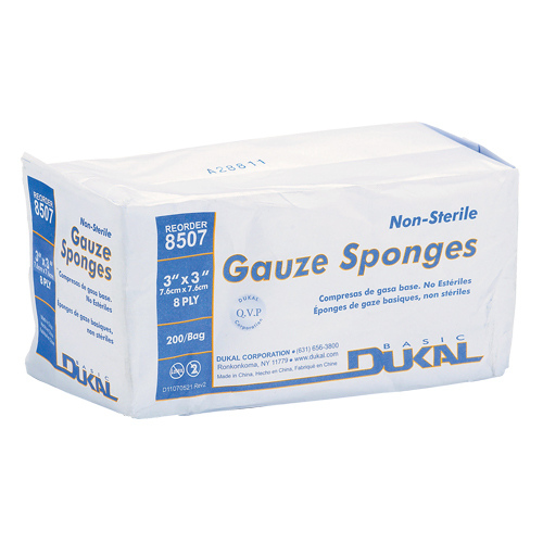 Dynamic Gauze Sponge, Pad, 3" L x 3" W, Medical Device Class 1 Les Fournitures Industrielles Méga