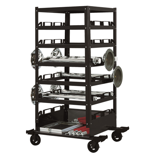 Six Tier Storage Cart, Steel Les Fournitures Industrielles Méga