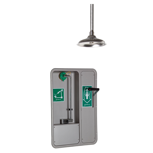 Eye/Face Wash and Shower, Ceiling-Mount Les Fournitures Industrielles Méga