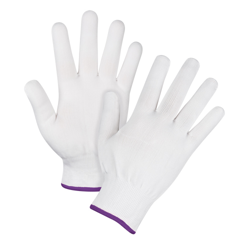 Gants tricot&eacute;s sans couture, Polyester, Calibre 15, Dames/T-petit Les Fournitures Industrielles Méga