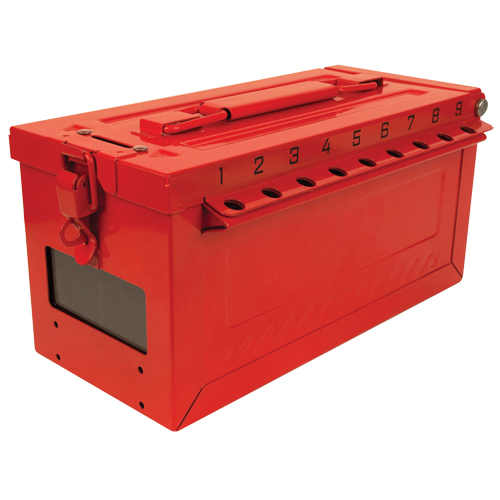 Small Group Lock Box, Red Les Fournitures Industrielles Méga