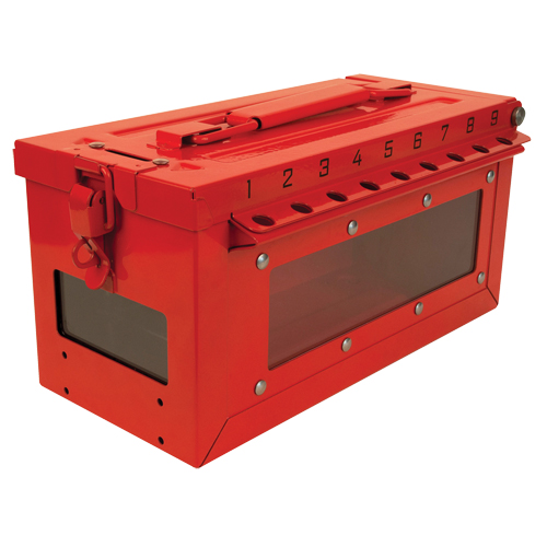 Small Group Lock Box, Red Les Fournitures Industrielles Méga
