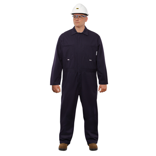 UltraSoft&reg; Arc Flash & FR Coveralls, Size 46, Navy Blue, 12.4 cal/cm2 Les Fournitures Industrielles Méga