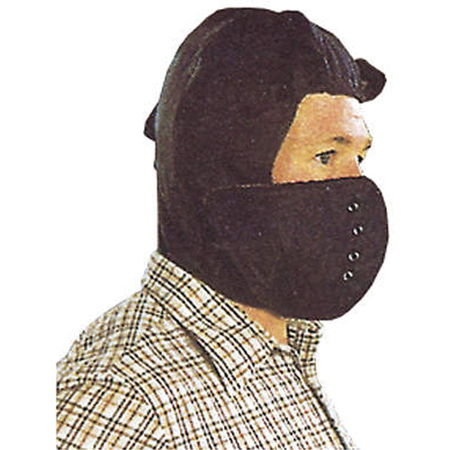 Hard Hat Winter Liner with Removable Face , Cotton/Kasha Lining, One Size, Black Les Fournitures Industrielles Méga
