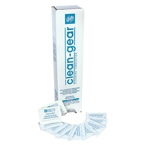Serviettes nettoyantes pour respirateur, 8" x 5", 100 lingettes Les Fournitures Industrielles Méga