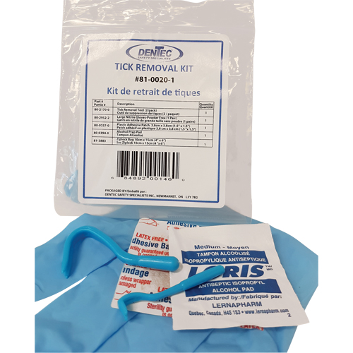 Tick Safety Kit, Class 1 Medical Device, Wallet Les Fournitures Industrielles Méga