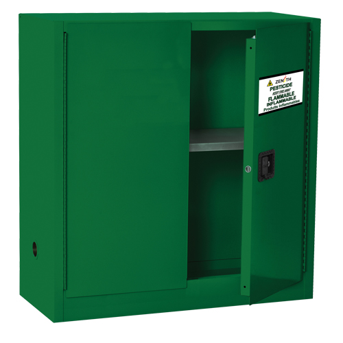 Armoire de rangement pour pesticides, 30 gal., 44" h x 43" l x 18" p Les Fournitures Industrielles Méga