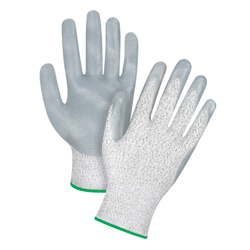 Gants haute performance r&eacute;sistants &agrave; la coupe, 8/Moyen, Calibre 13, Rev&ecirc;tement Nitrile, ANSI/ISEA 105 niveau 4/EN 388 niveau 5 Les Fournitures Industrielles Méga