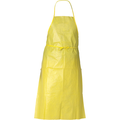 KleenGuard A70 Chemical Spray Protection Apron, Polyethylene, 44" L x 29" W, Yellow Les Fournitures Industrielles Méga