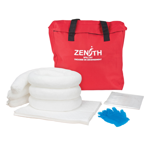 Trousse de lutte contre les d&eacute;versements, Huile seulement, Sac, Absorbance de 5 gal. US Les Fournitures Industrielles Méga