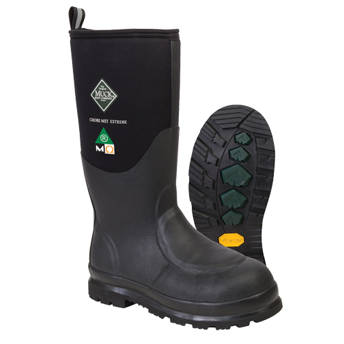 Bottes de travail Chore Met Extreme, Caoutchouc, Pointure 7, Semelle R&eacute;sistant aux perforations Les Fournitures Industrielles Méga