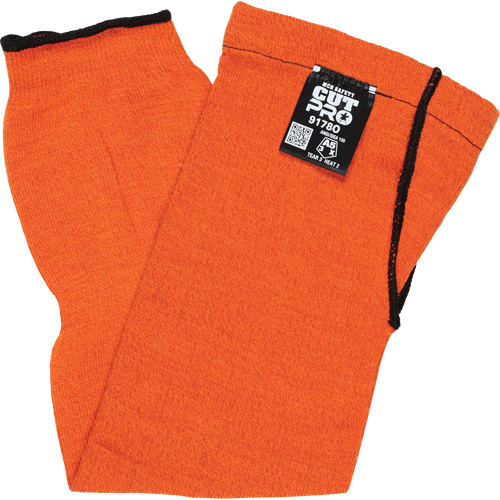 Memphis&reg; Sleeves With Thumb Hole, Kevlar&reg;, 18", ASTM ANSI Level A5, Orange Les Fournitures Industrielles Méga