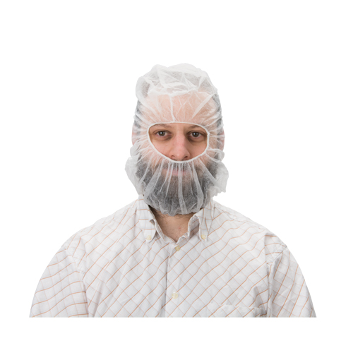 Disposable Hood, Polypropylene, White Les Fournitures Industrielles Méga