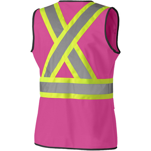 139PK Veste de s&eacute;curit&eacute; pour femme, Rose, T-petit, Polyester Les Fournitures Industrielles Méga