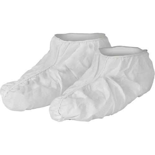 KleenGuard A40 Shoe Covers, One Size, Microporous, White Les Fournitures Industrielles Méga