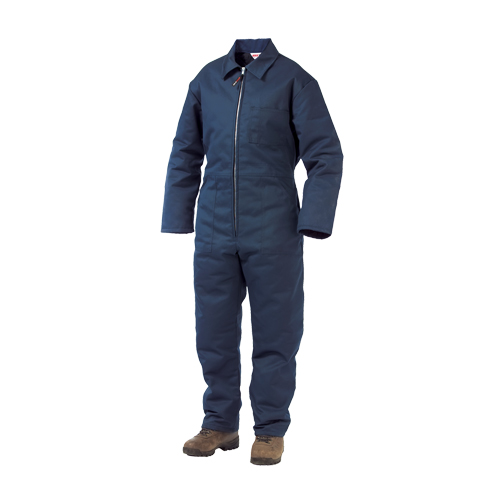 Lined Twill Coveralls, Men's, Navy Blue, Size Large Les Fournitures Industrielles Méga