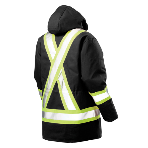 Safety Parka, Black, Large Les Fournitures Industrielles Méga
