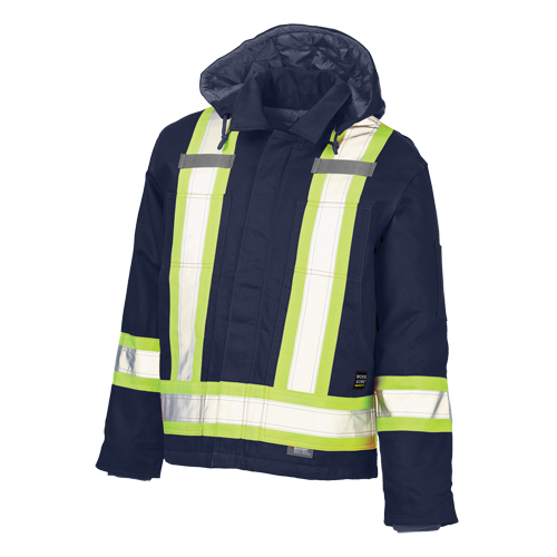 Manteau de s&eacute;curit&eacute;, Bleu marine, Grand Les Fournitures Industrielles Méga