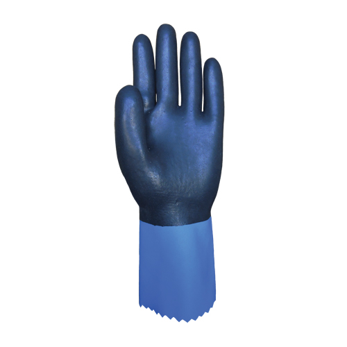 Gants enti&egrave;rement tremp&eacute;s et r&eacute;sistants aux produits chimiques Summitech, Taille Petit/7, 11,8" lo, Chloropr&egrave;ne, Doublure en Poly-coton, 59 mils Les Fournitures Industrielles Méga