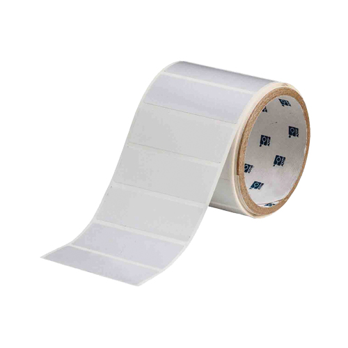 &eacute;tiquettes imprimables ToughBond &agrave; transfert thermique, Polyester, 3" lo x 1" h, Blanc Les Fournitures Industrielles Méga