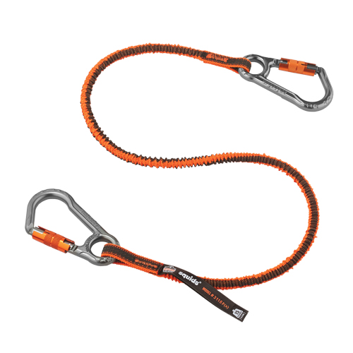 Longe porte-outils verrouillable Squids 3118F(x), Tendeur, Mousqueton double Les Fournitures Industrielles Méga