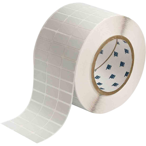 &eacute;tiquettes lustr&eacute;es pour plaques signal&eacute;tiques, Polyester m&eacute;talis&eacute;, 1" lo x 0,5" h, Argent Les Fournitures Industrielles Méga
