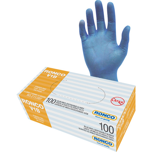 Disposable Gloves, X-Large, Vinyl, 3-mil, Powder-Free, Clear Les Fournitures Industrielles Méga