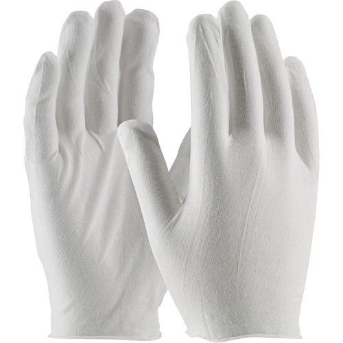 Inspection Gloves, Cotton, Unhemmed Cuff, One Size Les Fournitures Industrielles Méga