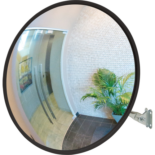 Miroir convexe avec bras t&eacute;lescopique, Int&eacute;rieur/Ext&eacute;rieur, Diam&egrave;tre 12" Les Fournitures Industrielles Méga